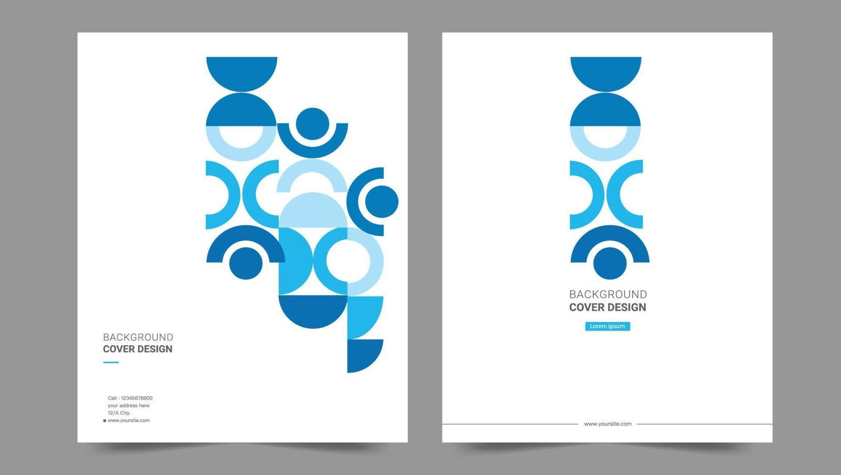 Cover template flyer design vector background