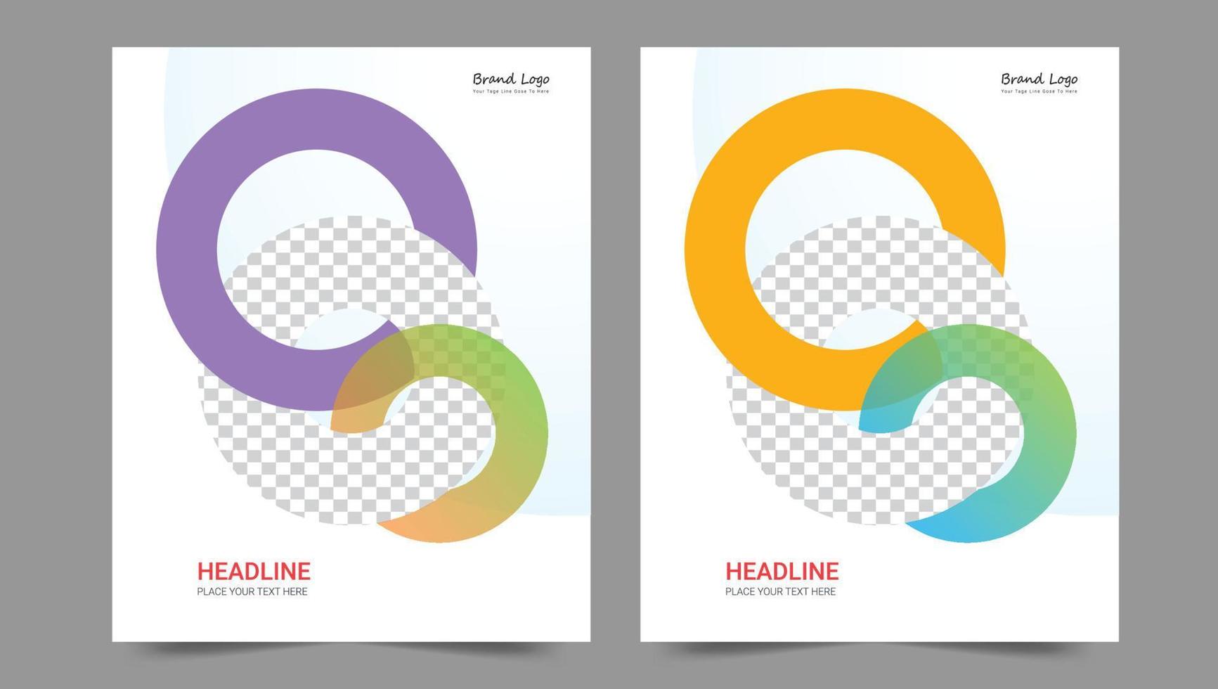Cover template flyer design vector background