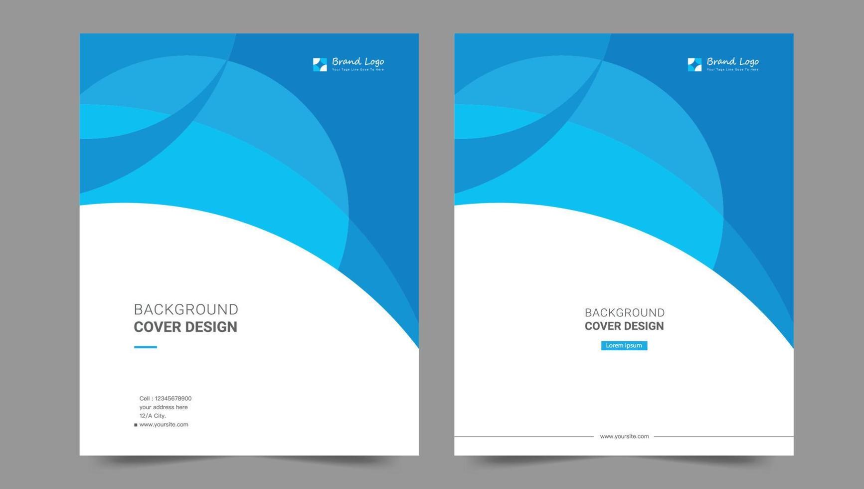 Cover template flyer design vector background