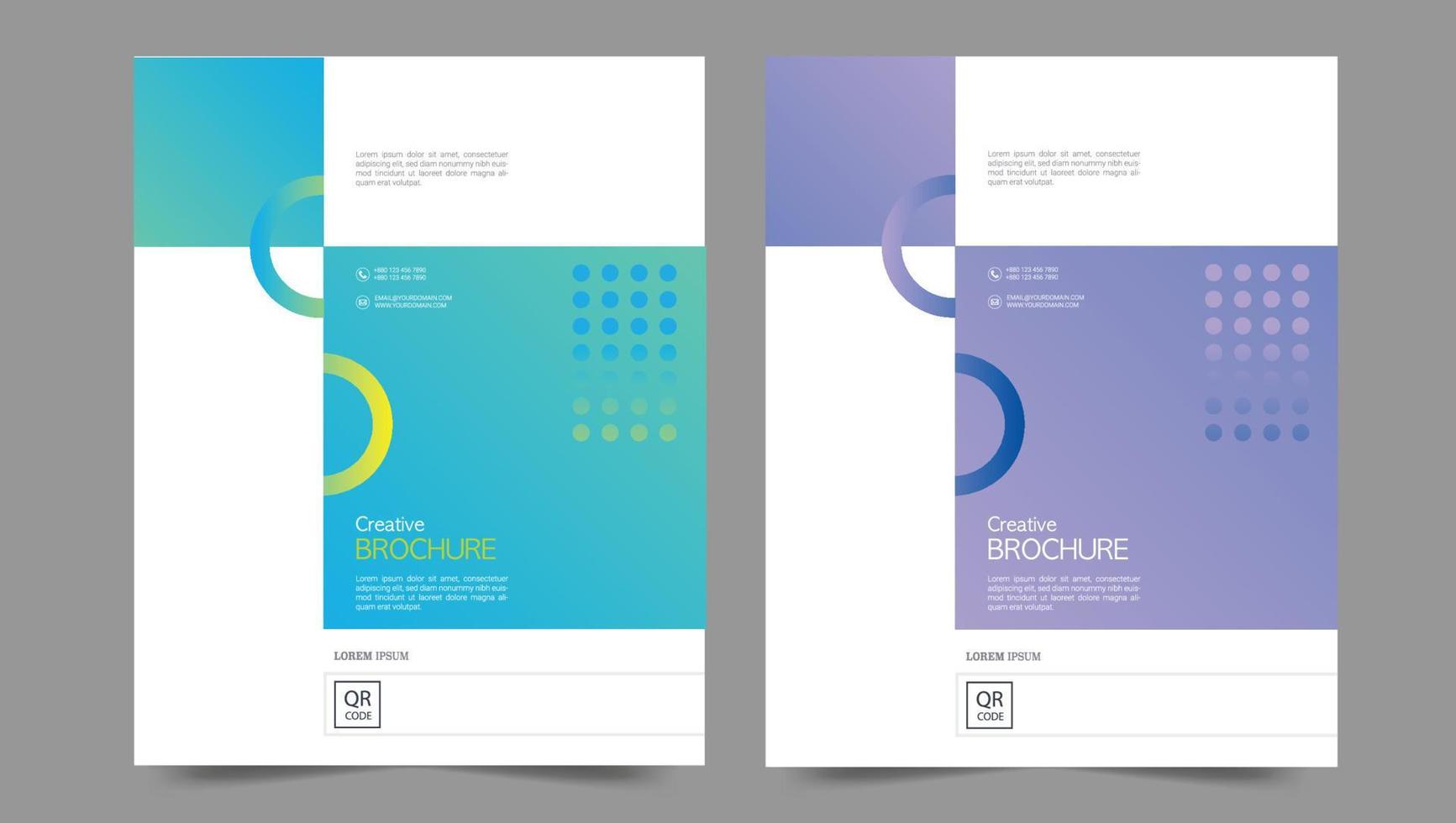 Cover template flyer design vector background