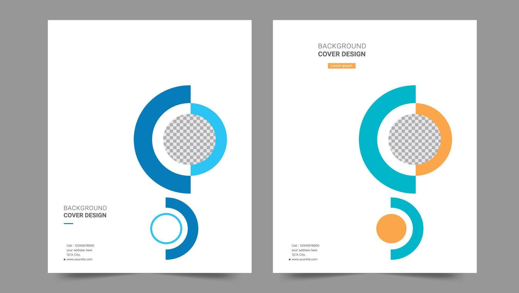 Cover template flyer design vector background