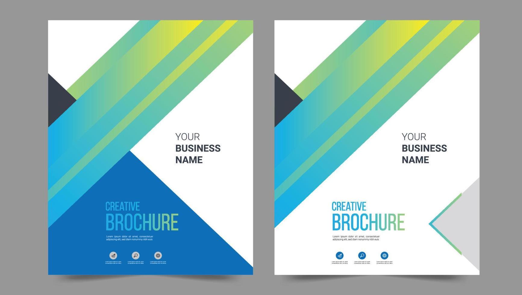Cover template flyer design vector background