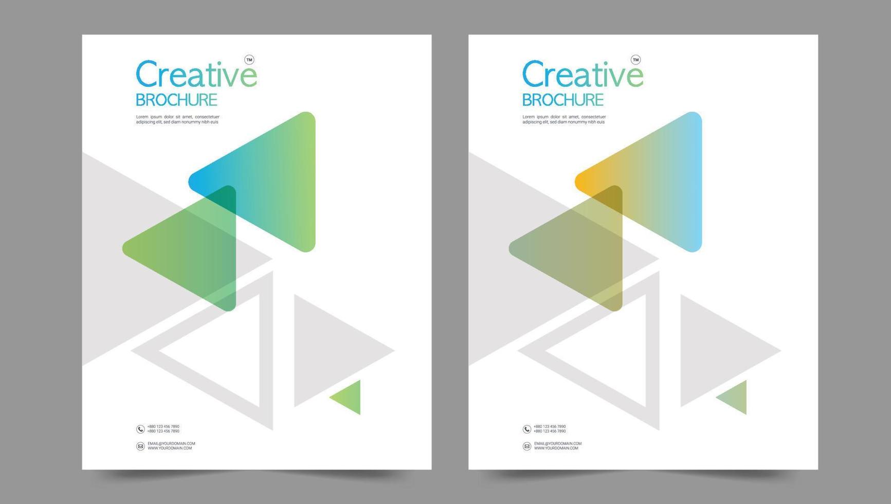 Cover template flyer design vector background