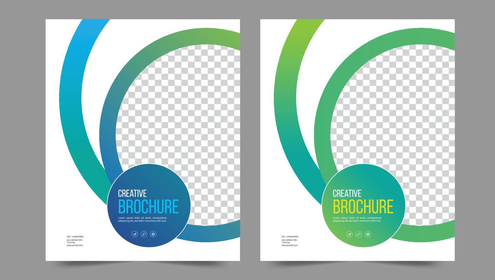Cover template flyer design vector background