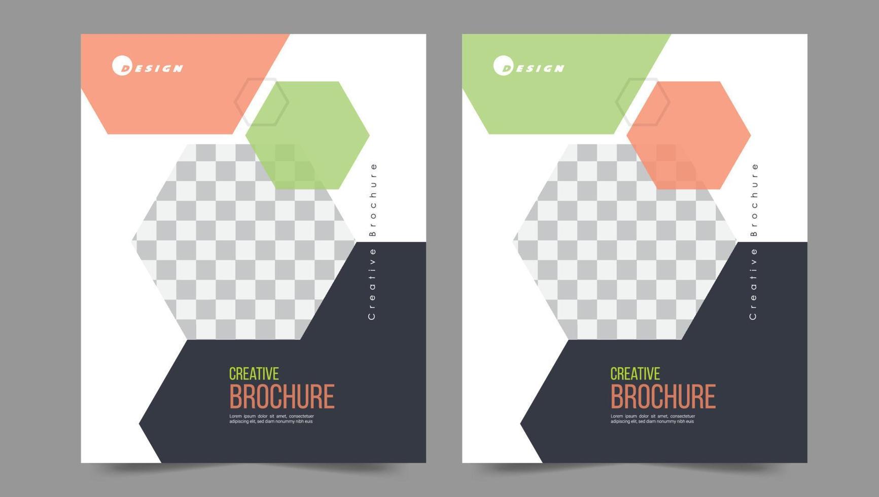 Cover template flyer design vector background