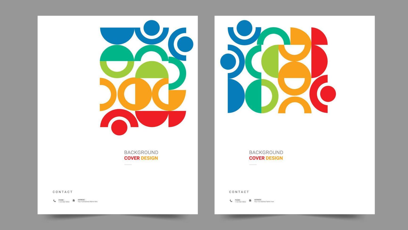 Cover template flyer design vector background