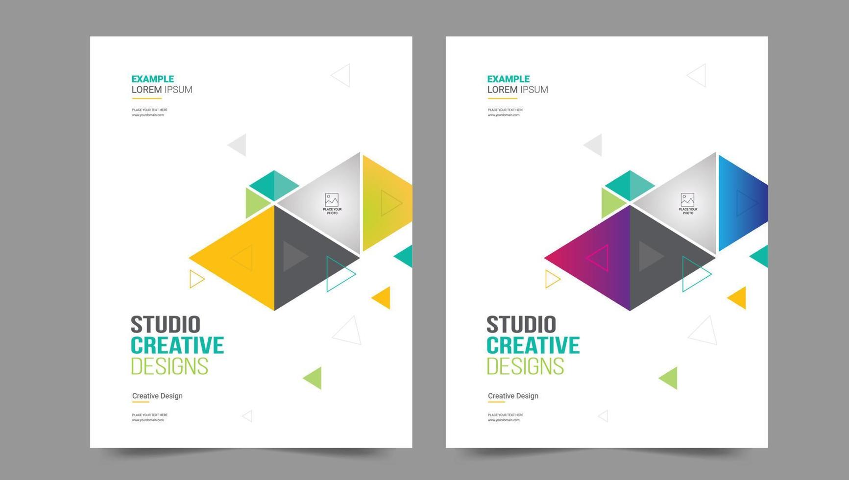 Cover template flyer design vector background