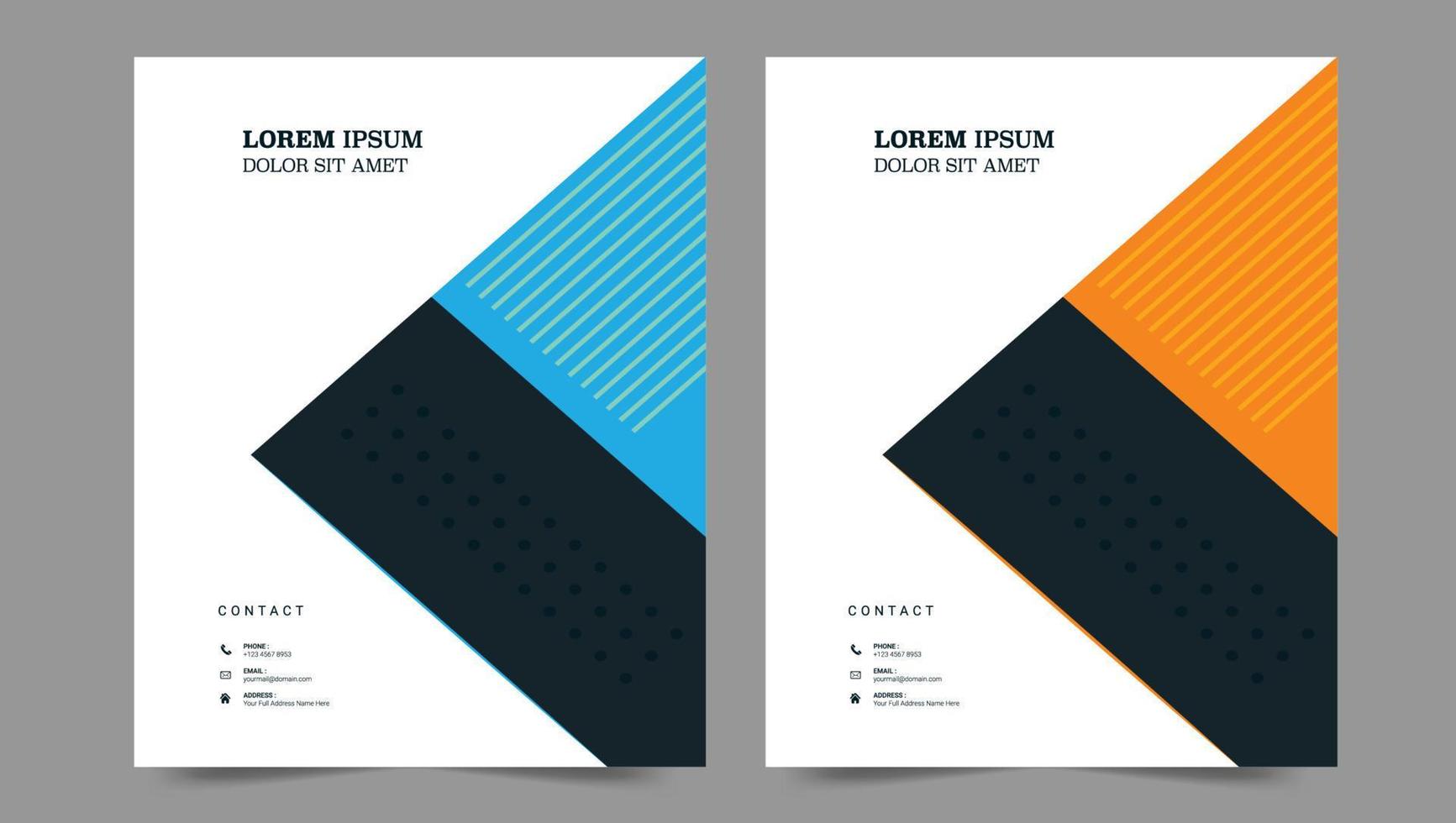 Cover template flyer design vector background