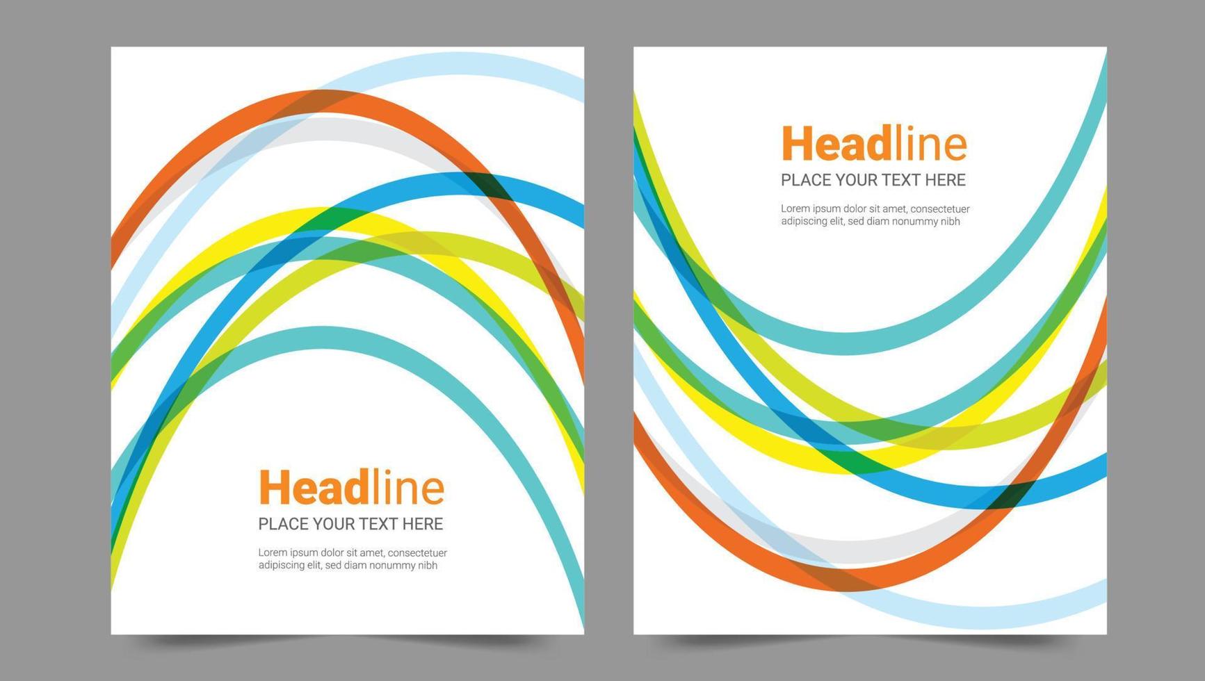 Cover template flyer design vector background