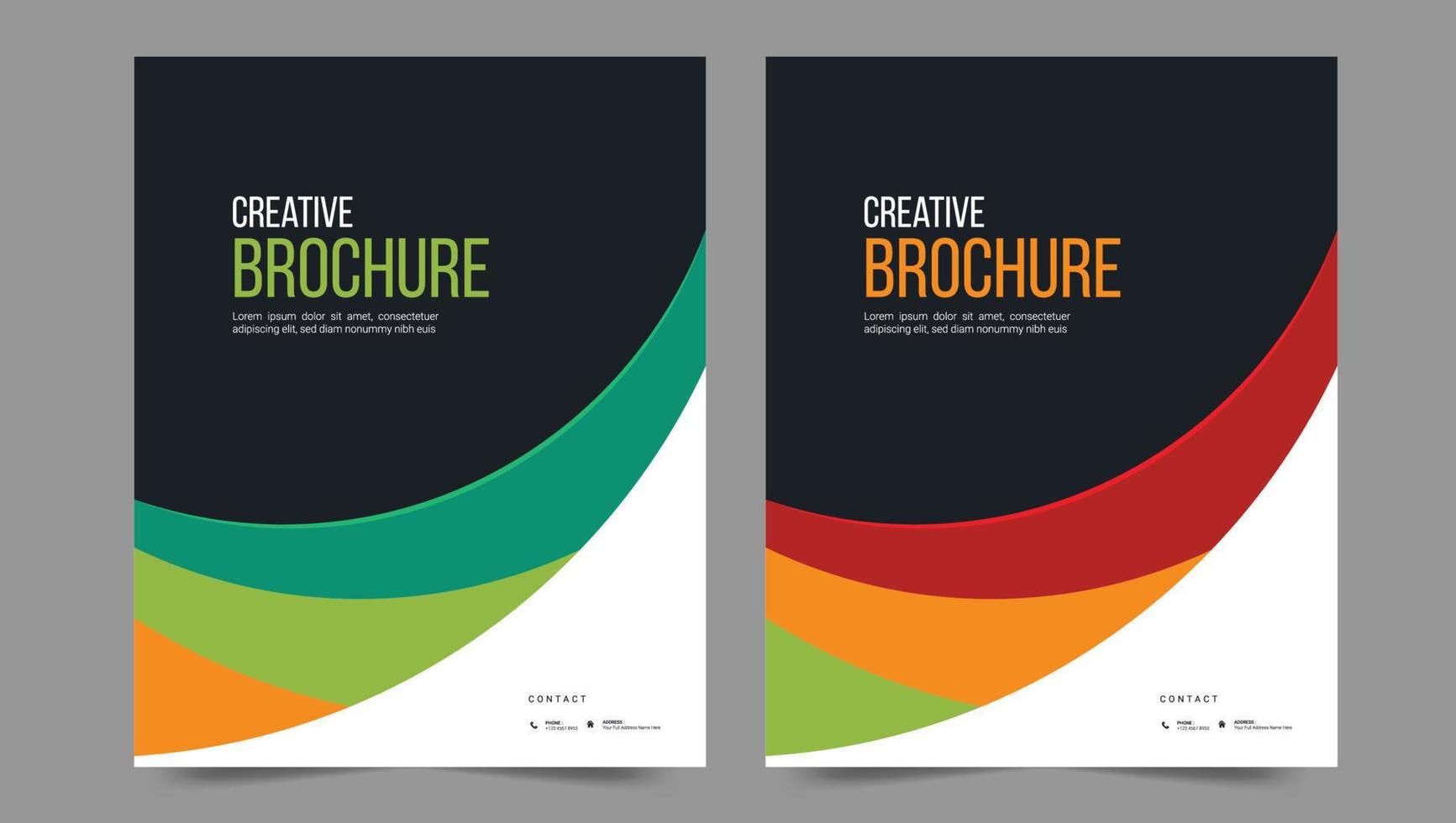 Cover template flyer design vector background