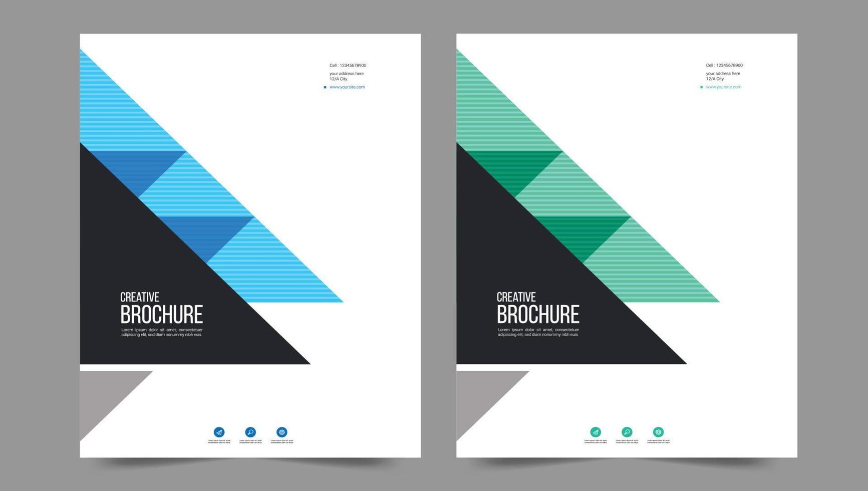 Cover template flyer design vector background