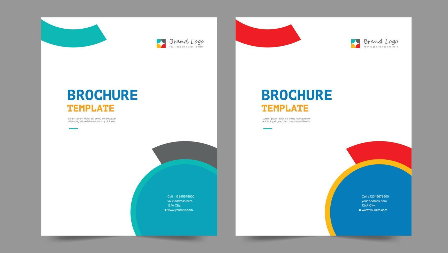 Cover template flyer design vector background