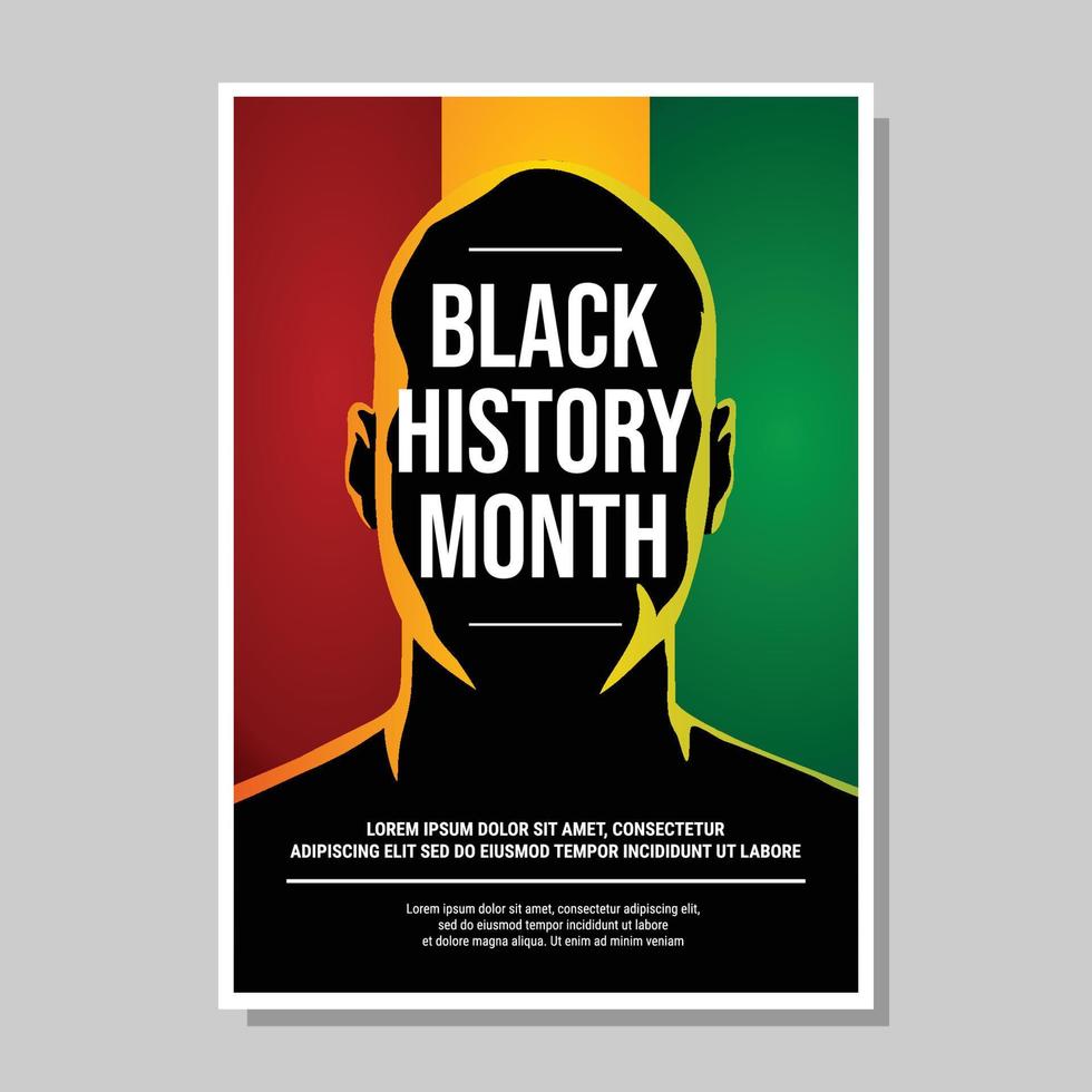 Black History Month Poster vector