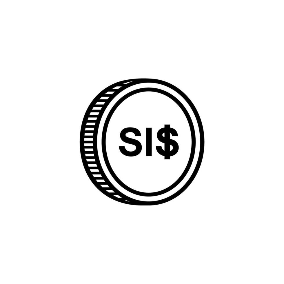 Solomon Islands Currency, Solomon Islands Dollar, SBD Sign. Vector Illustration