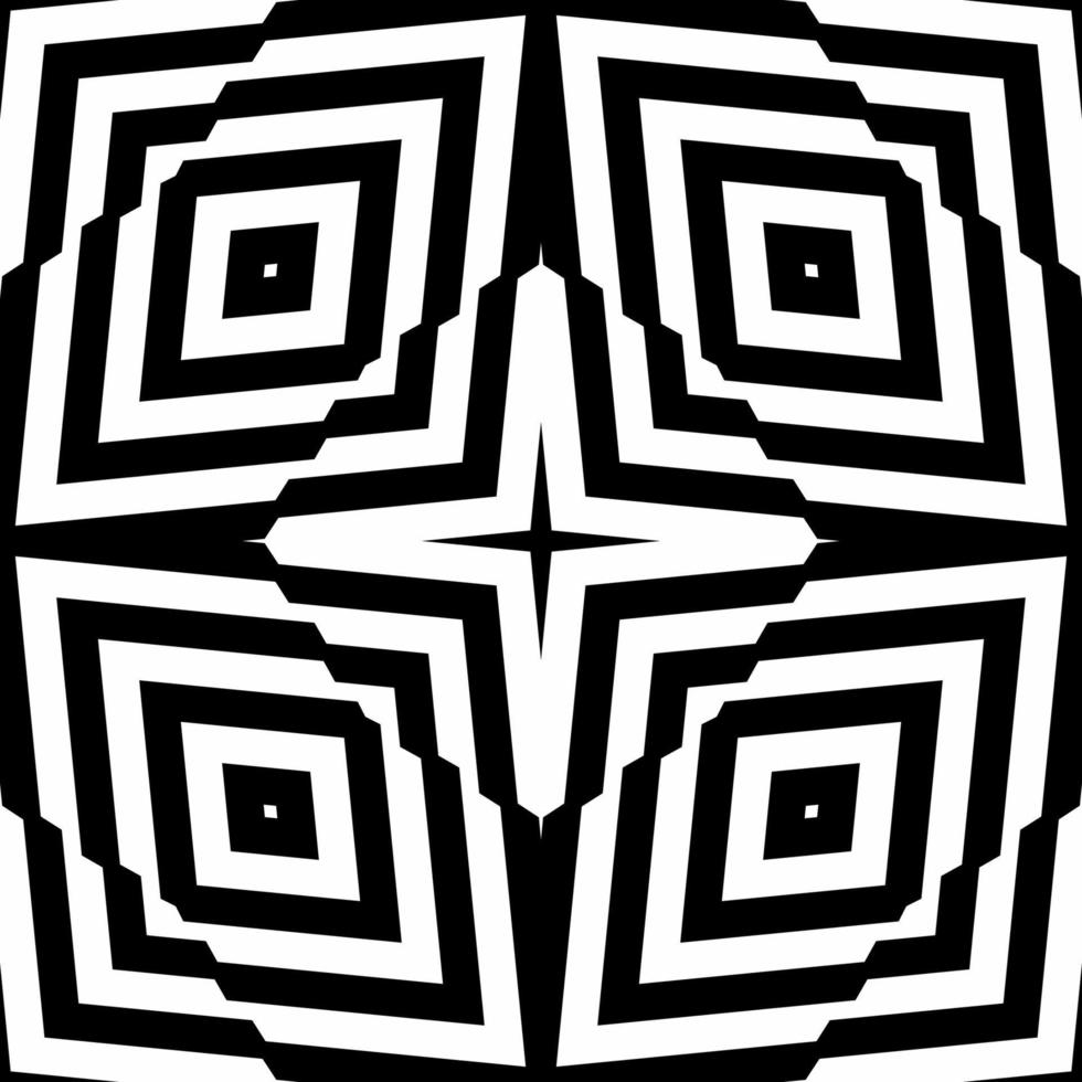 Stripes Lines Motifs Pattern. Optical Illusion Decoration for Interior, Exterior, Carpet, Textile, Garment, Cloth, Silk, Tile, Plastic, Paper, Wrapping, Wallpaper, Pillow, Sofa, or Background. Vector