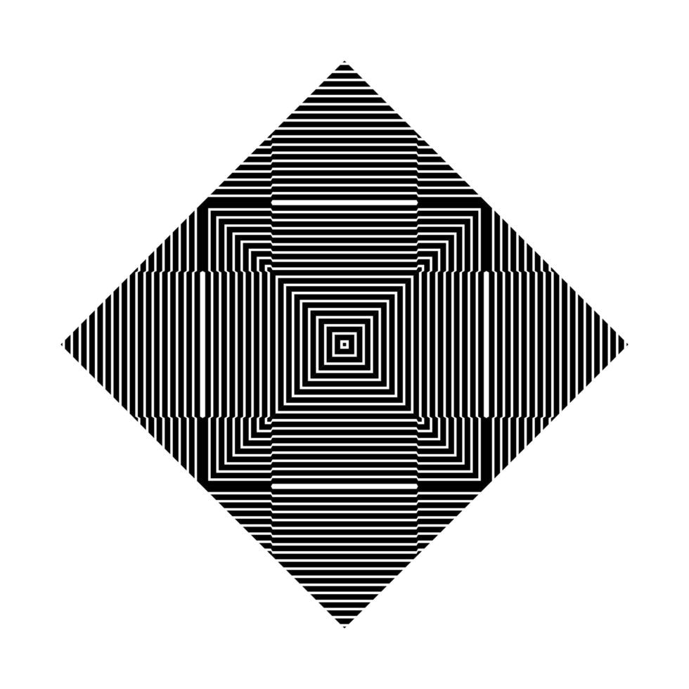 Optical Lines Motif Pattern. Contemporary Decoration for Interior, Exterior, Carpet, Textile, Garment, Cloth, Silk, Tile, Plastic, Paper, Wrapping, Wallpaper, Pillow, Sofa, Background, Ect. Vector