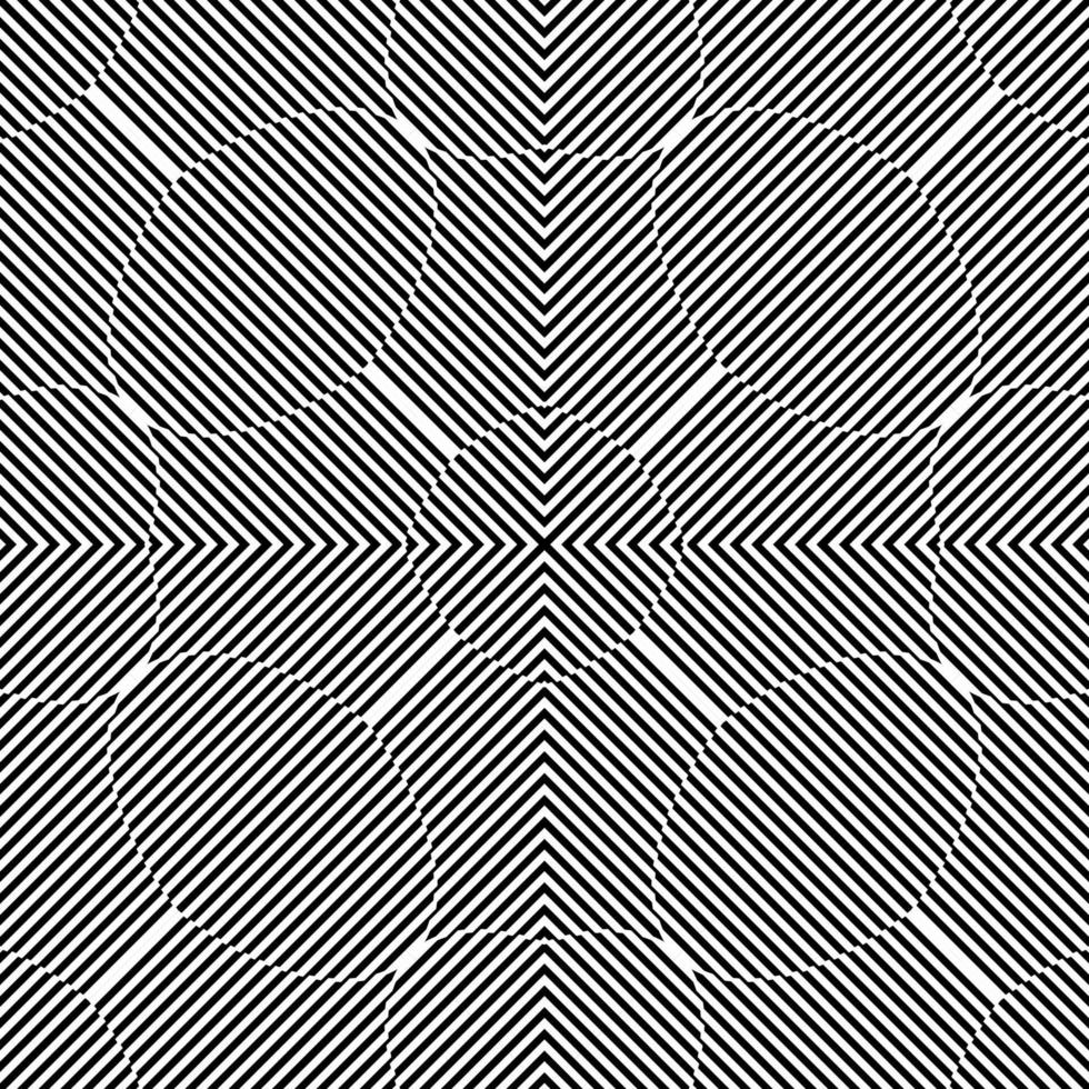 Stripes Lines Motifs Pattern. Optical Illusion Decoration for Interior, Exterior, Carpet, Textile, Garment, Cloth, Silk, Tile, Plastic, Paper, Wrapping, Wallpaper, Pillow, Sofa, or Background. Vector
