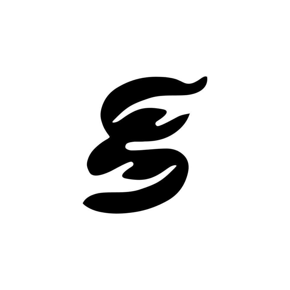 Letter 'G' Expression for Sharing is Caring Logo, Poster or Graphic Design Element. Vector Illustration