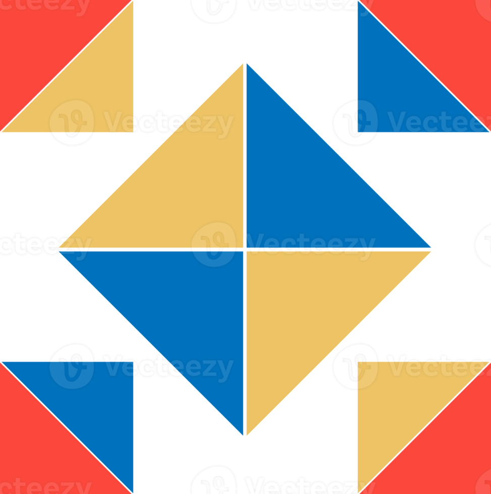Geometrical abstract pattern design element png