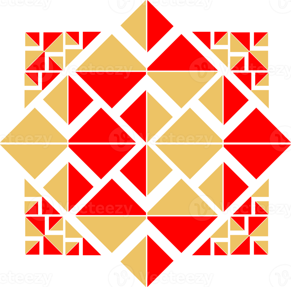 Geometrical abstract pattern design element png