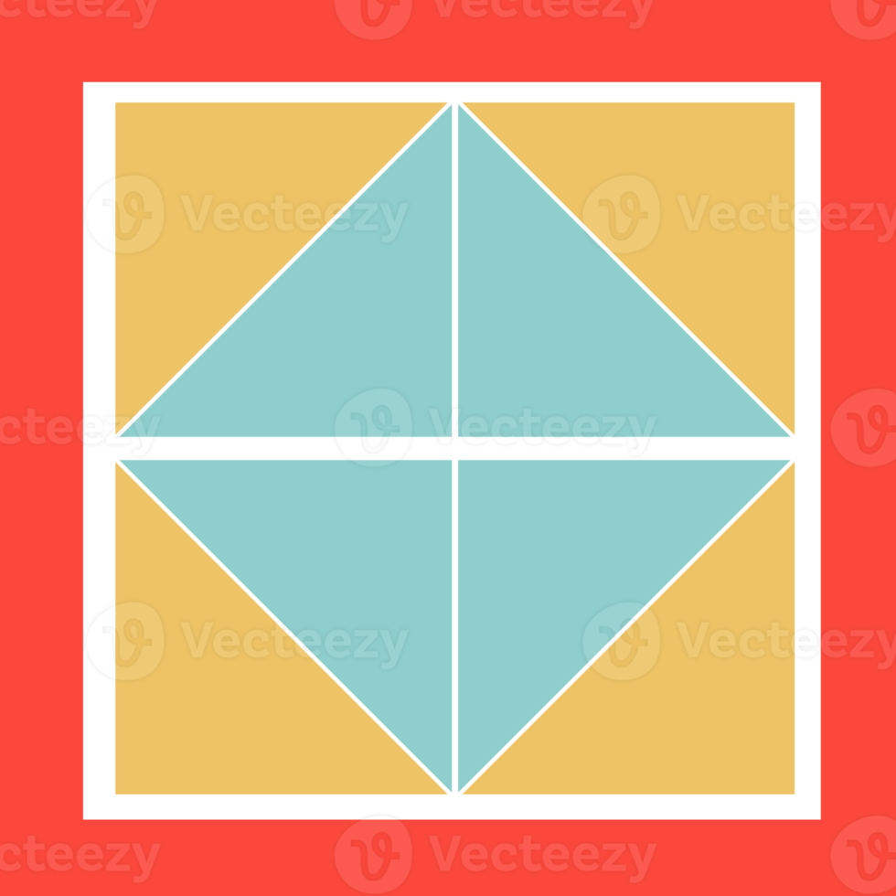 Geometrical abstract pattern design element png