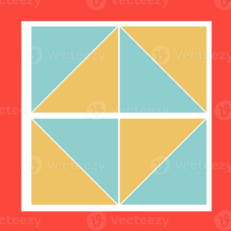 Geometrical abstract pattern design element png