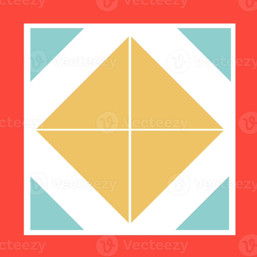 Geometrical abstract pattern design element png