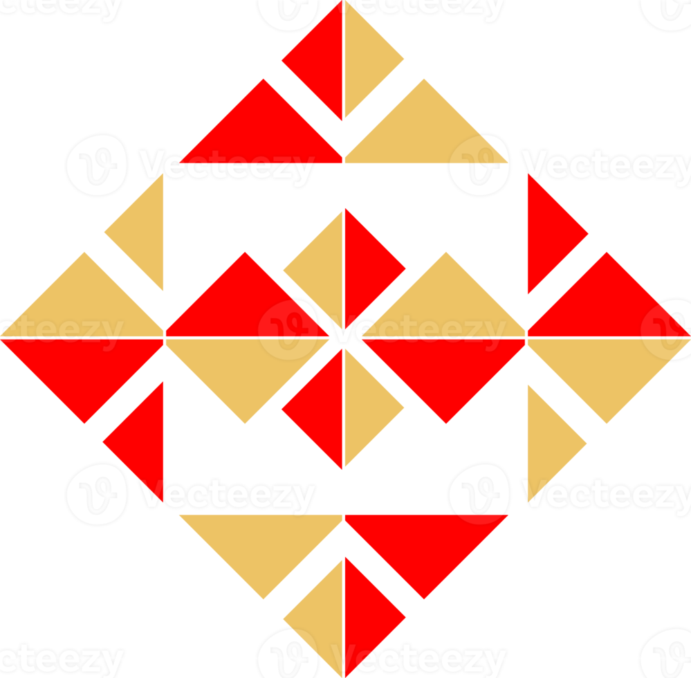 Geometrical abstract pattern design element png