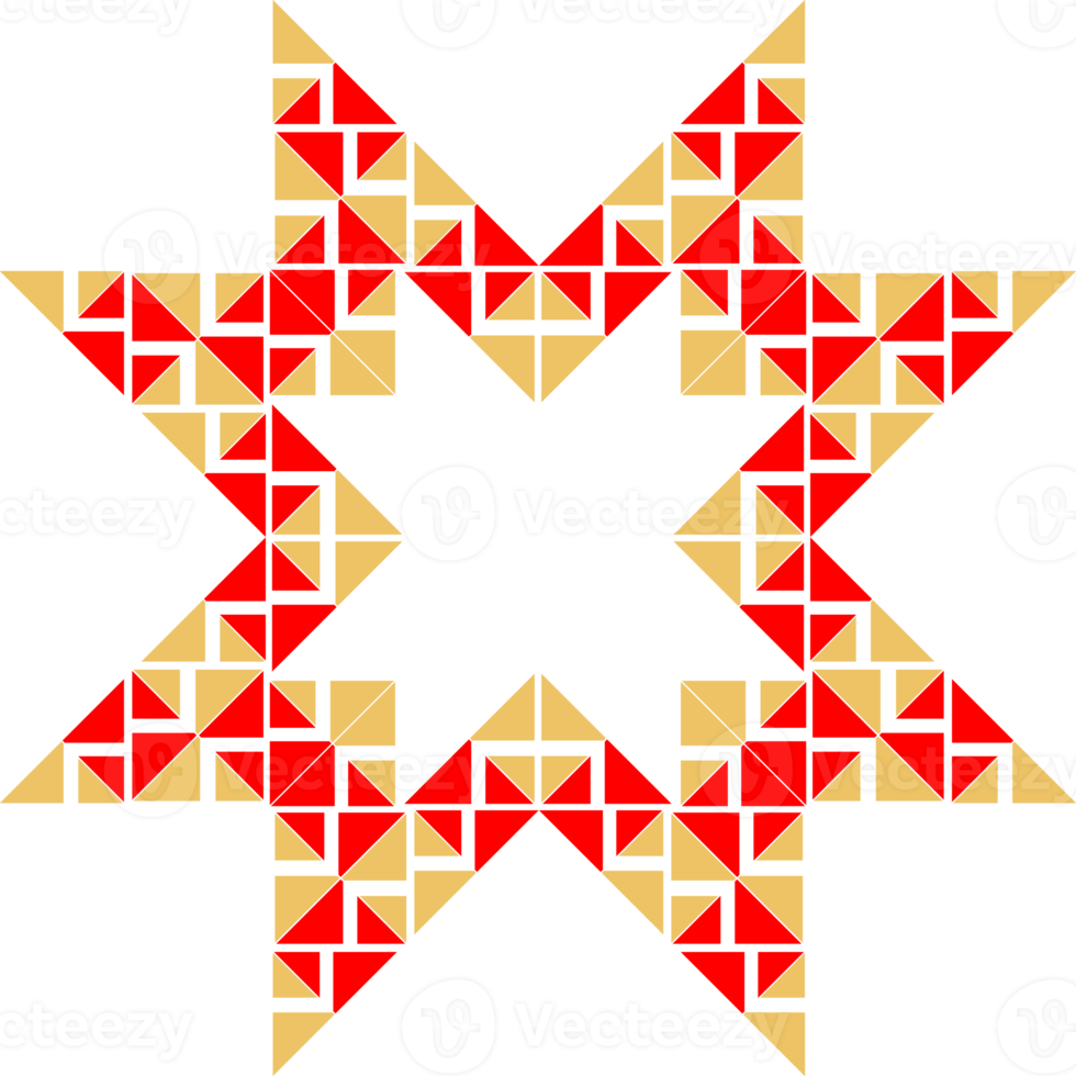 Geometrical abstract pattern design element png