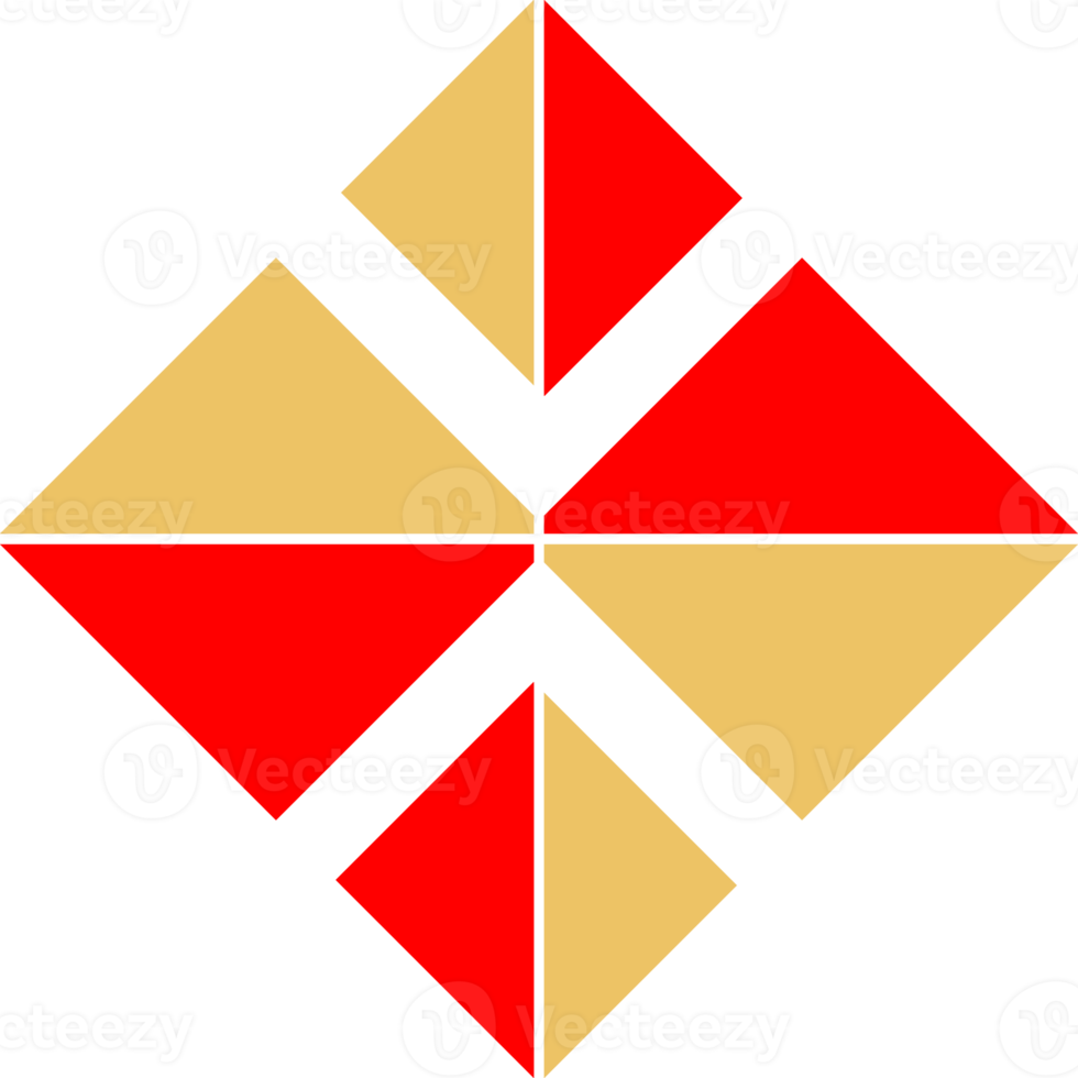 Geometrical abstract pattern design element png