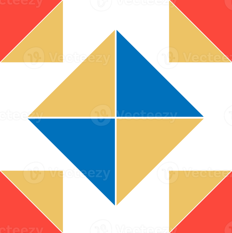 Geometrical abstract pattern design element png