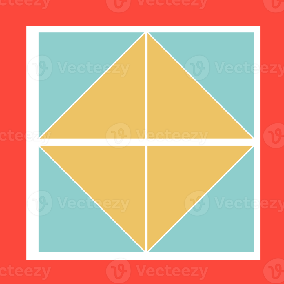 Geometrical abstract pattern design element png