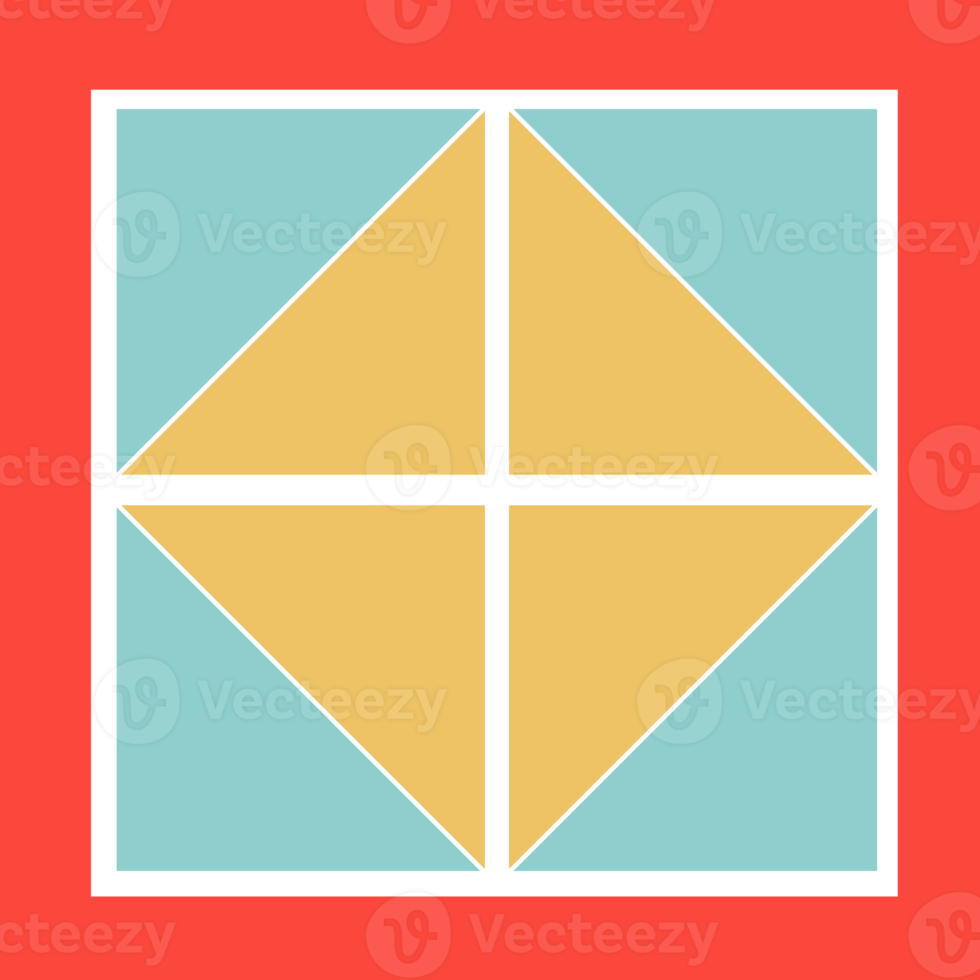 Geometrical abstract pattern design element png