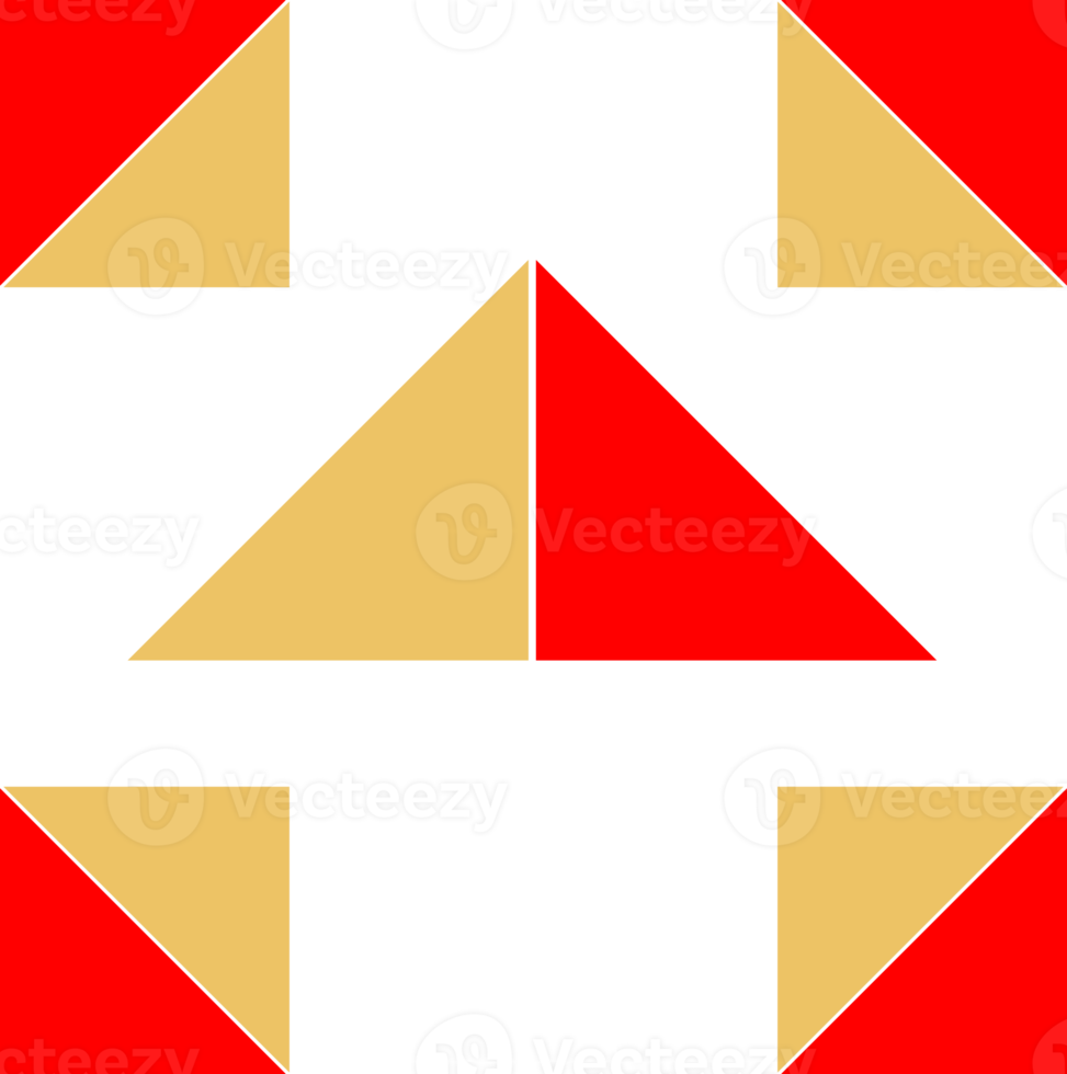 Geometrical abstract pattern design element png