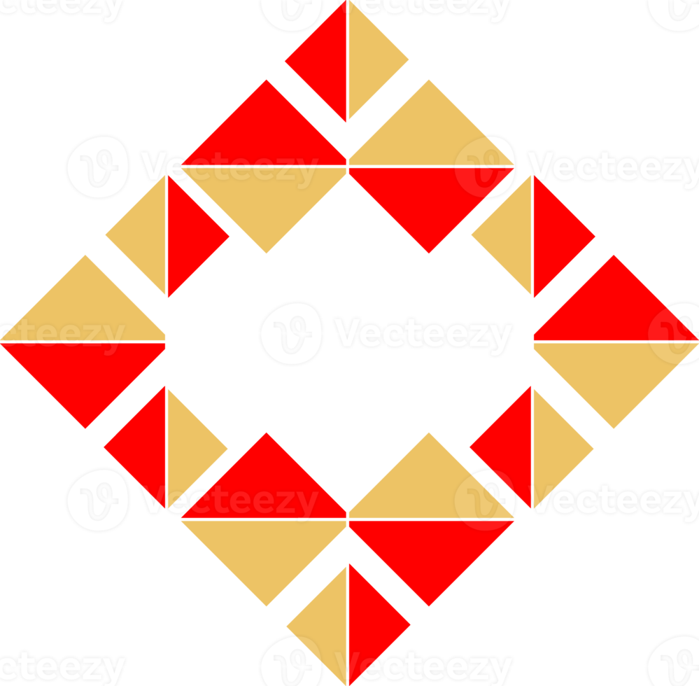 Geometrical abstract pattern design element png