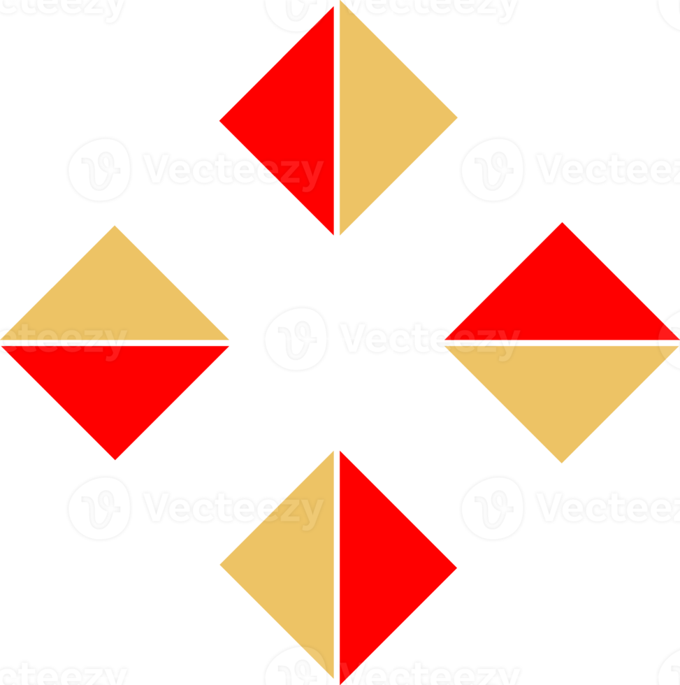 Geometrical abstract pattern design element png