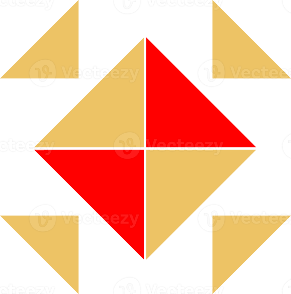 Geometrical abstract pattern design element png