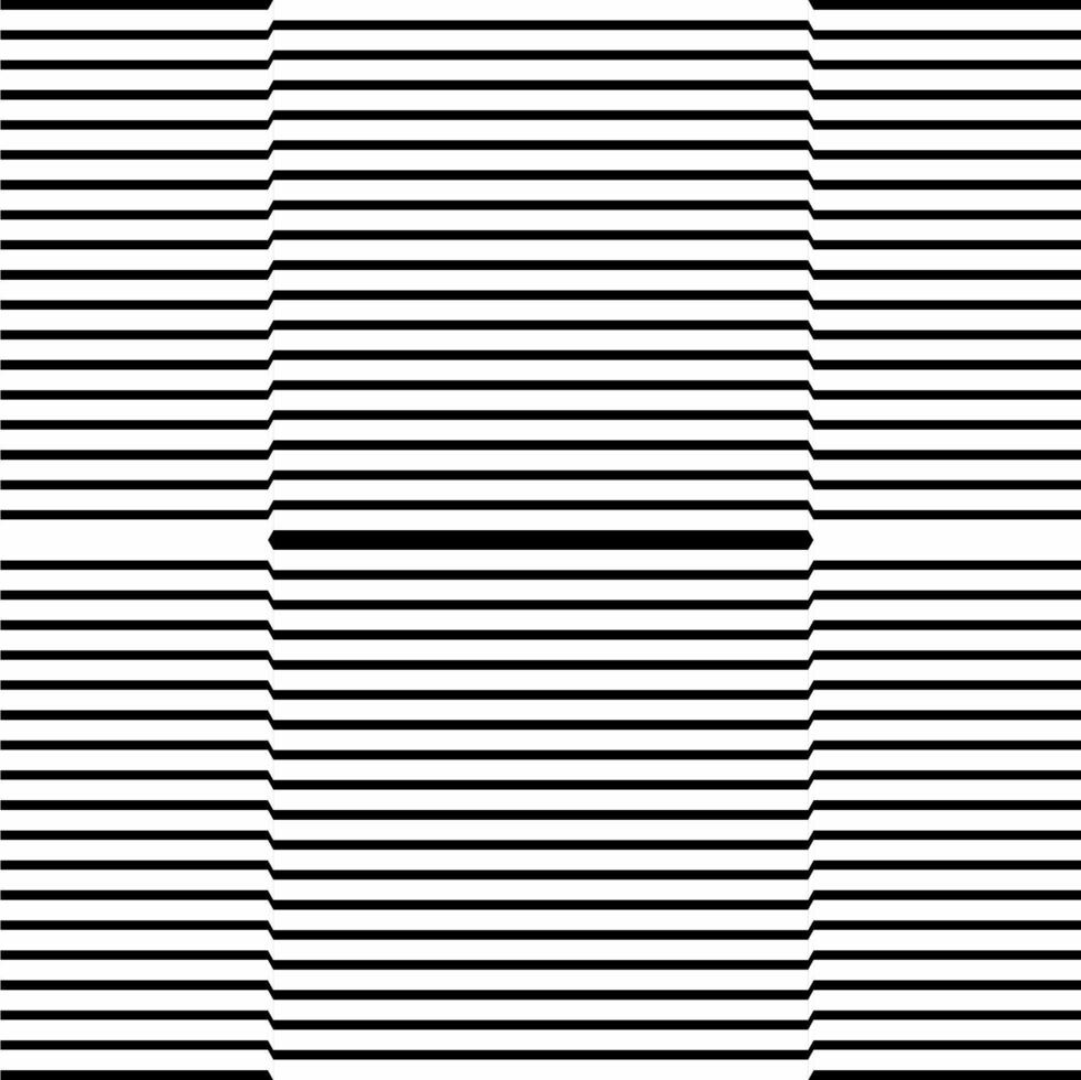 Optical Lines Motif Pattern. Contemporary Decoration for Interior, Exterior, Carpet, Textile, Garment, Cloth, Silk, Tile, Plastic, Paper, Wrapping, Wallpaper, Pillow, Sofa, Background, Ect. Vector