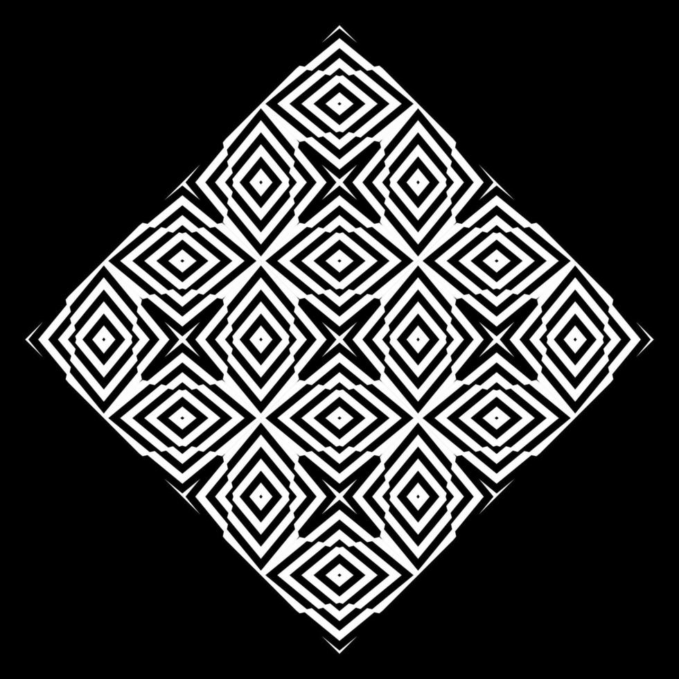 Stripes Lines Motifs Pattern. Optical Illusion Decoration for Interior, Exterior, Carpet, Textile, Garment, Cloth, Silk, Tile, Plastic, Paper, Wrapping, Wallpaper, Pillow, Sofa, or Background. Vector