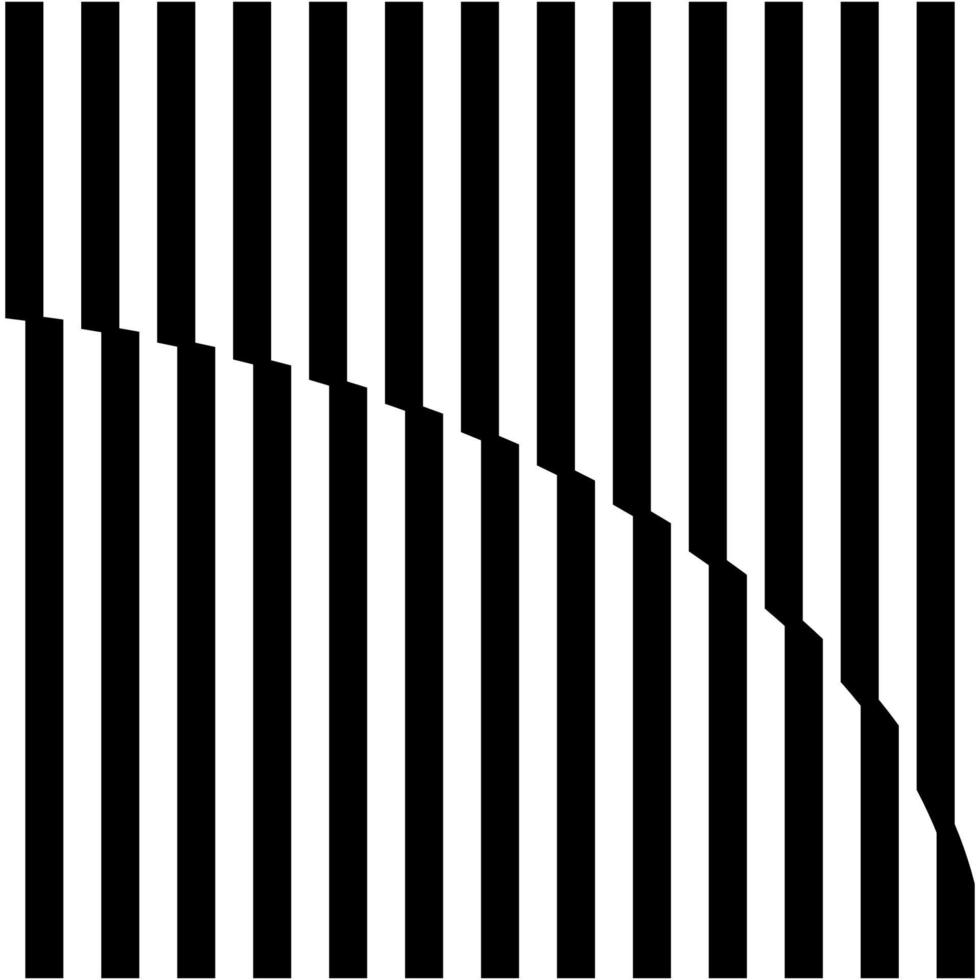 Stripes Lines Motifs Pattern. Optical Illusion Decoration for Interior, Exterior, Carpet, Textile, Garment, Cloth, Silk, Tile, Plastic, Paper, Wrapping, Wallpaper, Pillow, Sofa, or Background. Vector