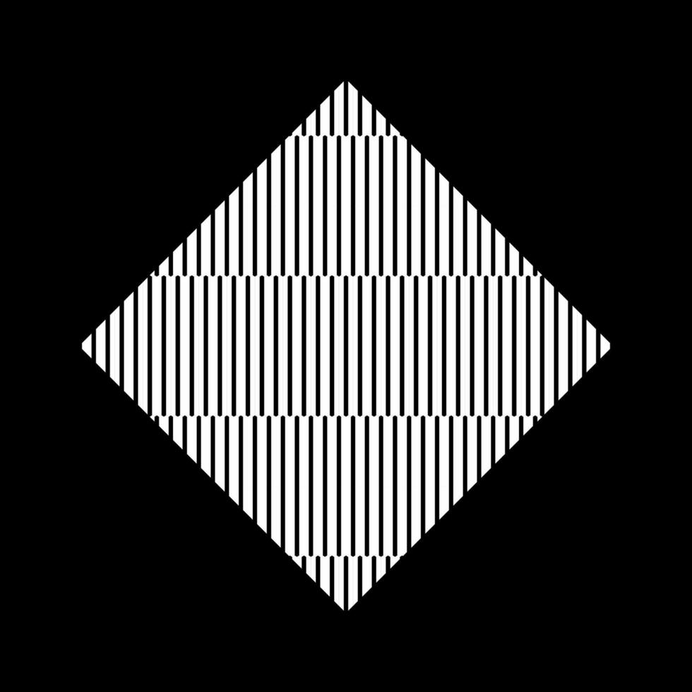 Optical Lines Motif Pattern. Contemporary Decoration for Interior, Exterior, Carpet, Textile, Garment, Cloth, Silk, Tile, Plastic, Paper, Wrapping, Wallpaper, Pillow, Sofa, Background, Ect. Vector