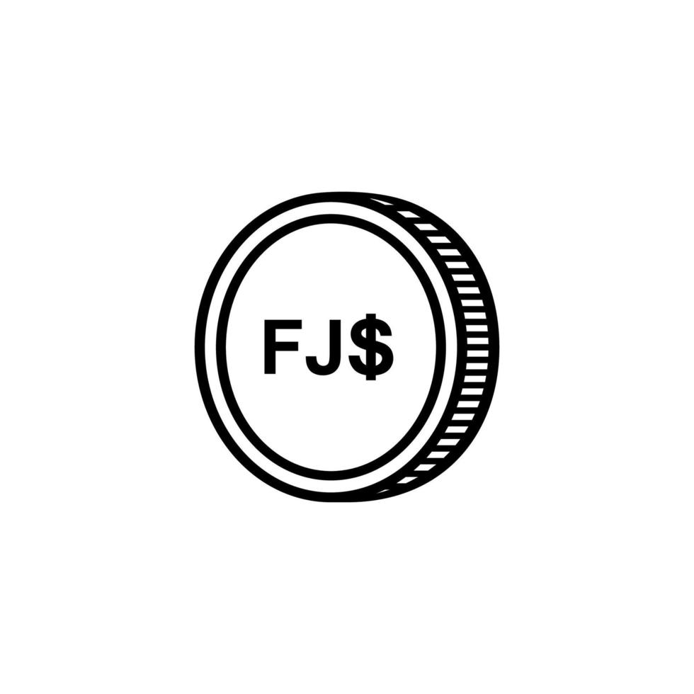 Fiji Currency, Fijian Dollar, FJD Sign. Vector Illustration