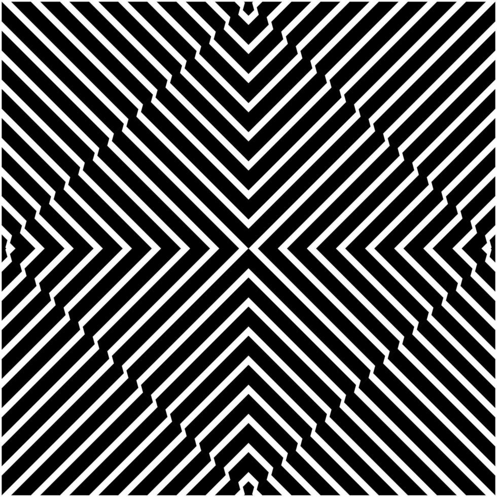 Optical Lines Motif Pattern. Contemporary Decoration for Interior, Exterior, Carpet, Textile, Garment, Cloth, Silk, Tile, Plastic, Paper, Wrapping, Wallpaper, Pillow, Sofa, Background, Ect. Vector
