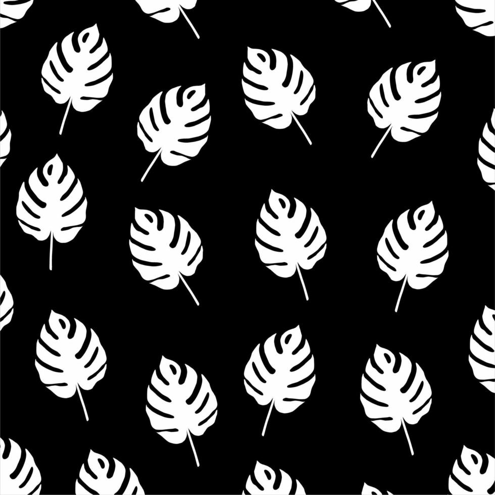 Tropical Leaf Motifs Pattern. Decoration for Interior, Exterior, Carpet, Textile, Garment, Cloth, Silk, Tile, Plastic, Paper, Wrapping, Wallpaper, Pillow, Sofa, Background, Ect. Vector Illustration