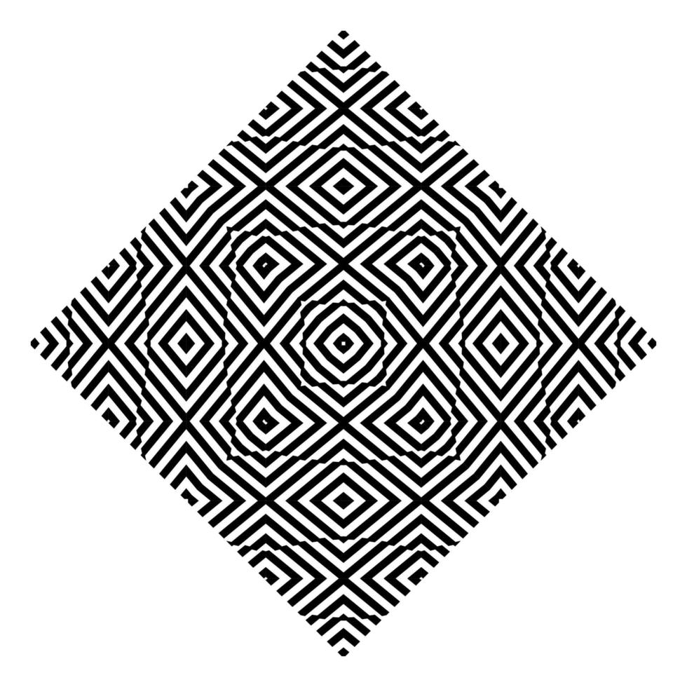 Stripes Lines Motifs Pattern. Optical Illusion Decoration for Interior, Exterior, Carpet, Textile, Garment, Cloth, Silk, Tile, Plastic, Paper, Wrapping, Wallpaper, Pillow, Sofa, or Background. Vector