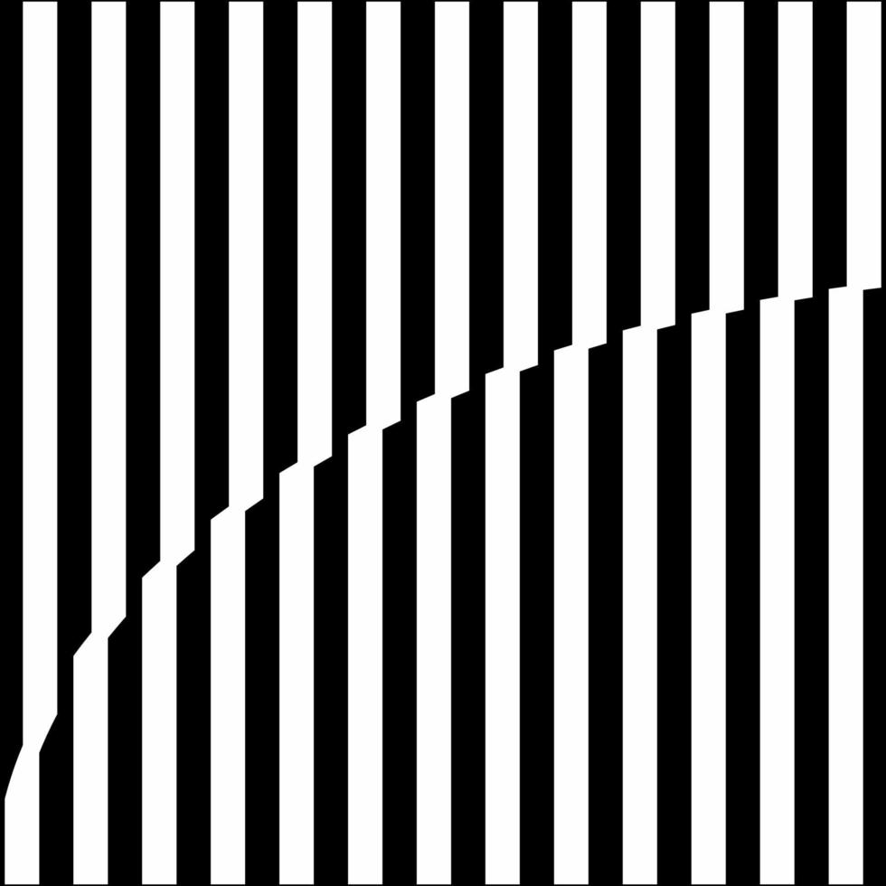 Stripes Lines Motifs Pattern. Optical Illusion Decoration for Interior, Exterior, Carpet, Textile, Garment, Cloth, Silk, Tile, Plastic, Paper, Wrapping, Wallpaper, Pillow, Sofa, or Background. Vector