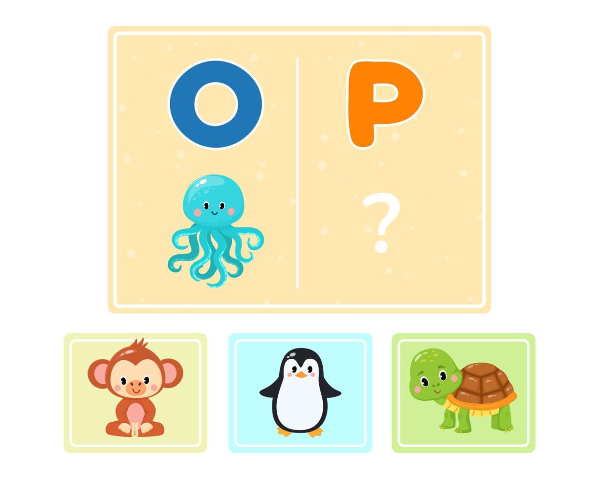 Educational logic game for kids. Children's alphabet education ...