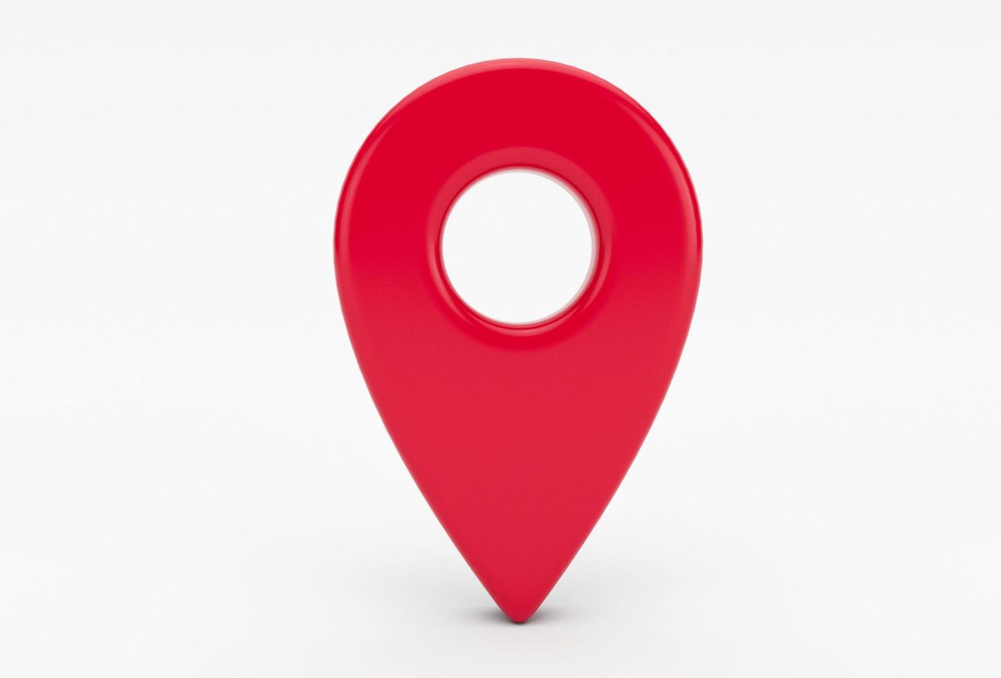 Location map pin gps pointer markers 3d illustration for destination minimal 3d rendering. photo