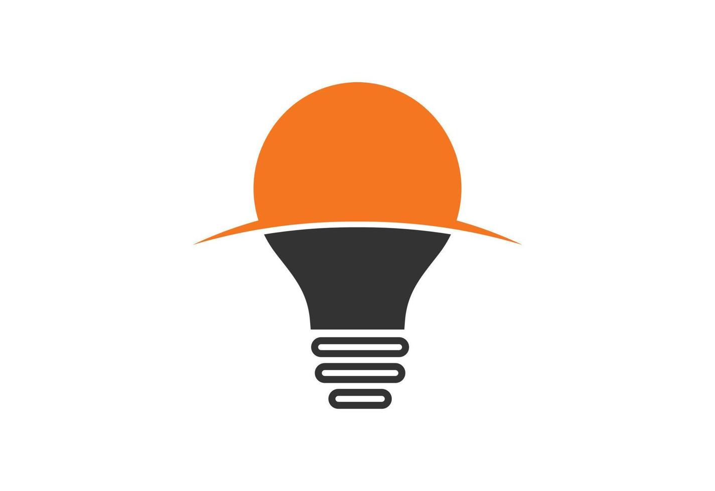 Light Bulb logo design, Vector design concept