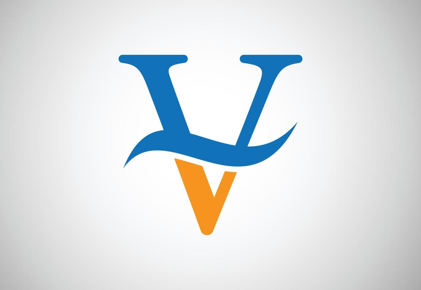 plantilla de diseño de logotipo letra v, ilustración vectorial vector